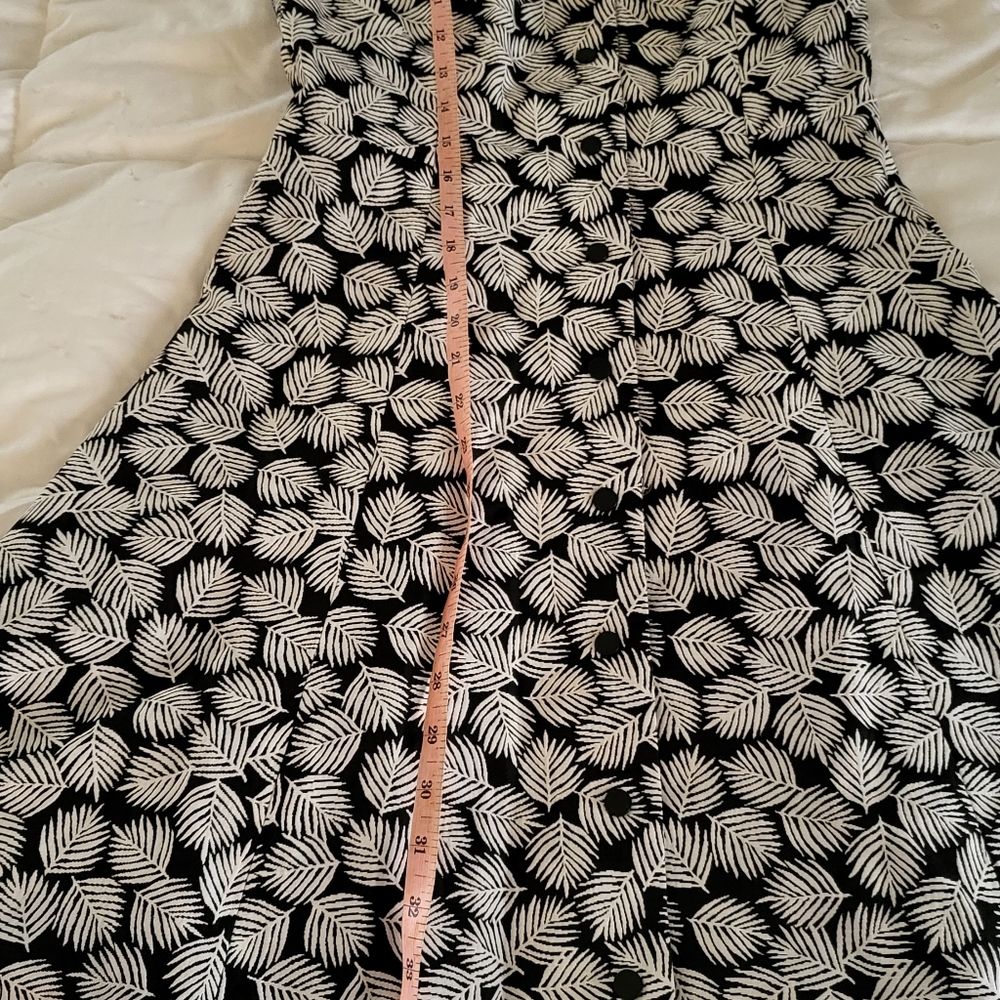 Michael kors A-line printed dress black and white size 2 - Picture 9 of 10